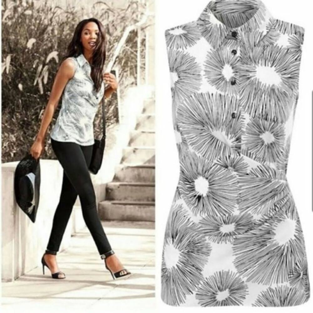 CAbi - Priority Faux Wrap Top
